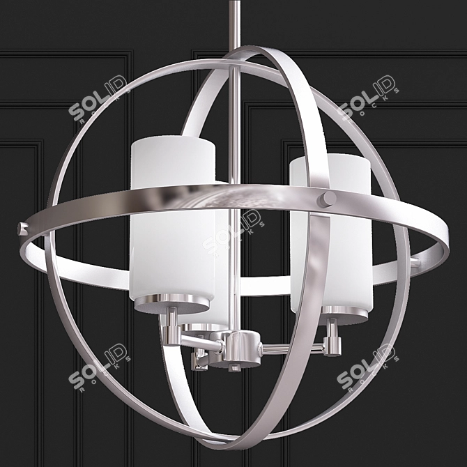 Elegant Alturas Chandelier 3D model image 2