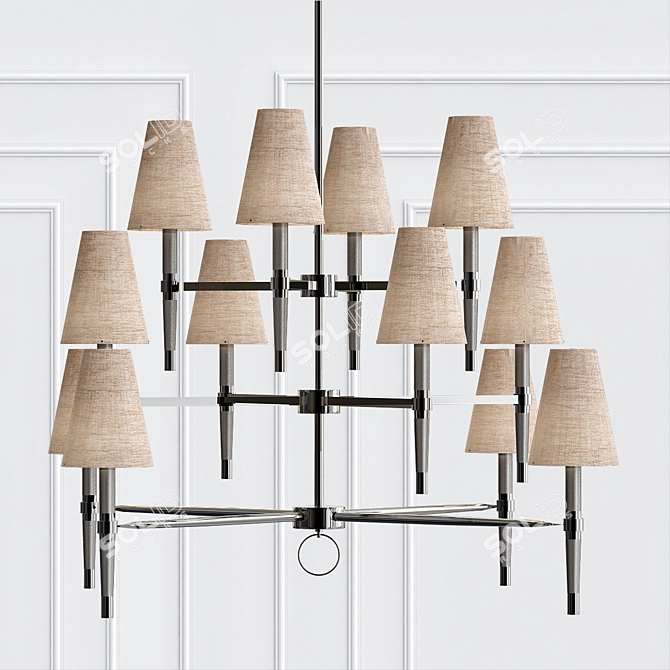 Luxury Ventana Chandelier 3D model image 1