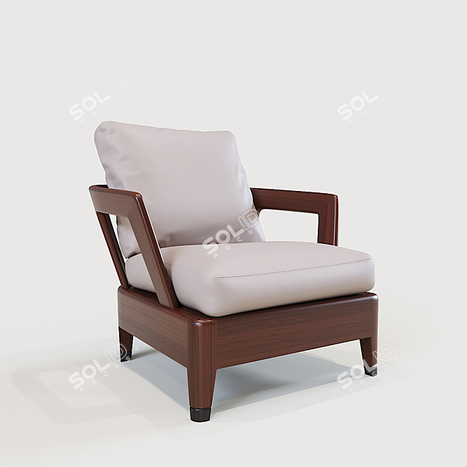 Eleganza Incarnata: Minotti Virginia Armchair 3D model image 1