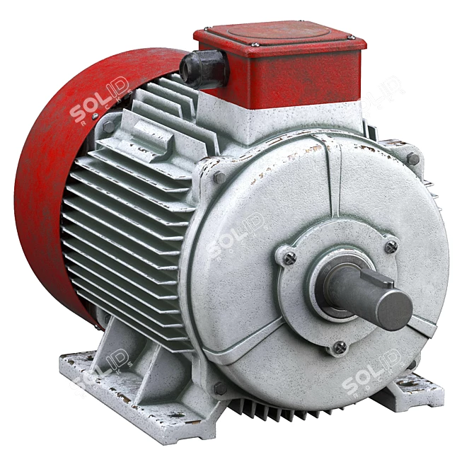 Smooth Electric Motor 3D model image 1