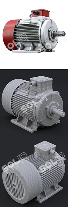 Smooth Electric Motor 3D model image 3