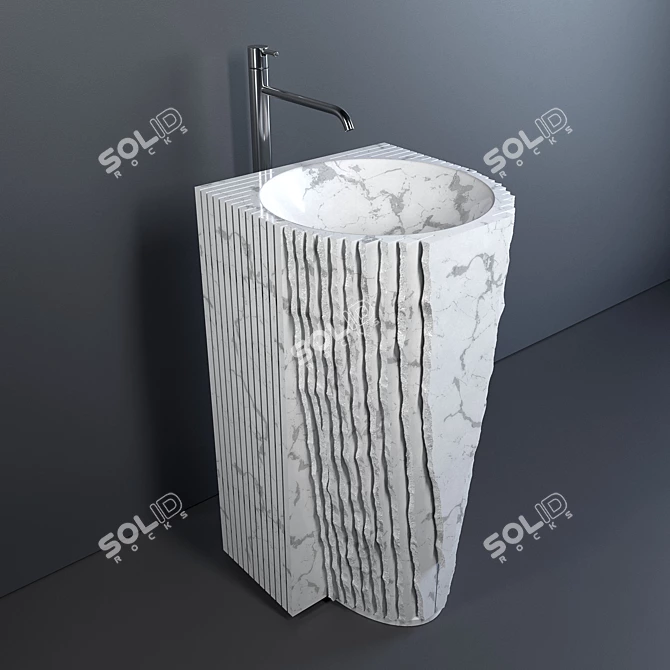 Antonio Lupi Washbasin 45x45 H85 3D model image 1
