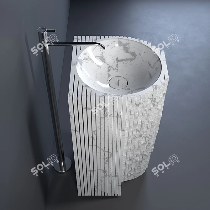 Antonio Lupi Washbasin 45x45 H85 3D model image 2