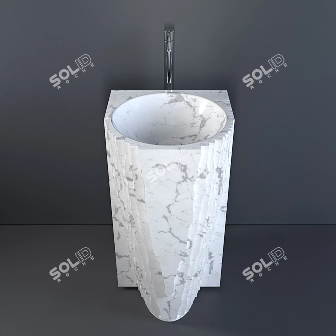 Antonio Lupi Washbasin 45x45 H85 3D model image 3