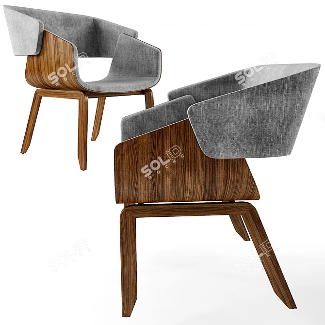 Modern Comfort Chair 3D model image 1