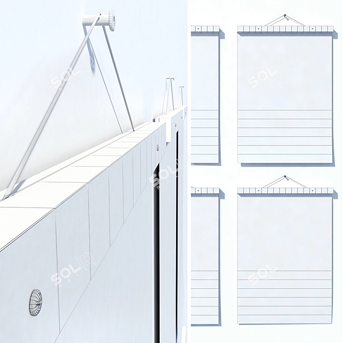 Luis Dilger's USA City Posters 3D model image 3