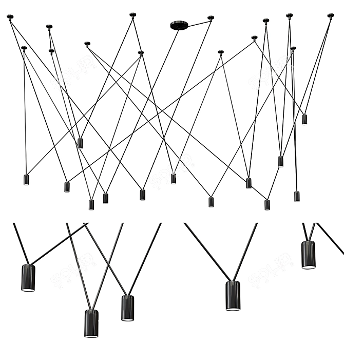 Vibia Match Pendant: The Perfect Lighting Solution 3D model image 1