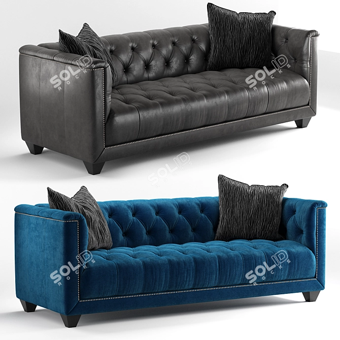 Paxton Sofa: Timeless Elegance by Bernhardt 3D model image 1