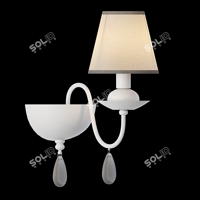 Title: Freya Eliza Wall Sconce 3D model image 1