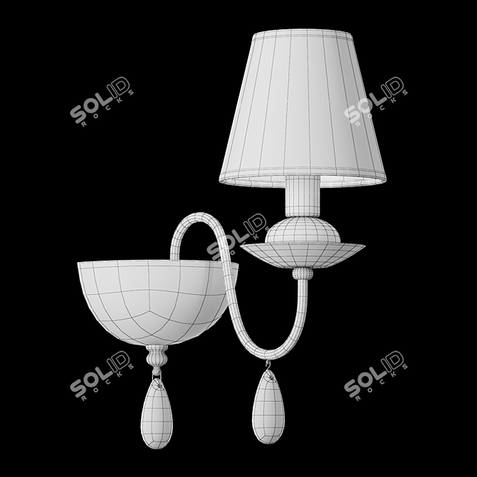 Title: Freya Eliza Wall Sconce 3D model image 2