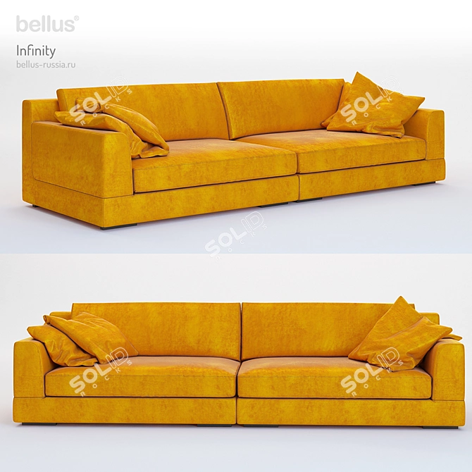 Estonian-made Bellus Infinity Sofa 3D model image 1