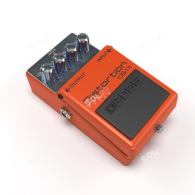 Title: BOSS DS-1X Guitar Distortion 3D model image 1