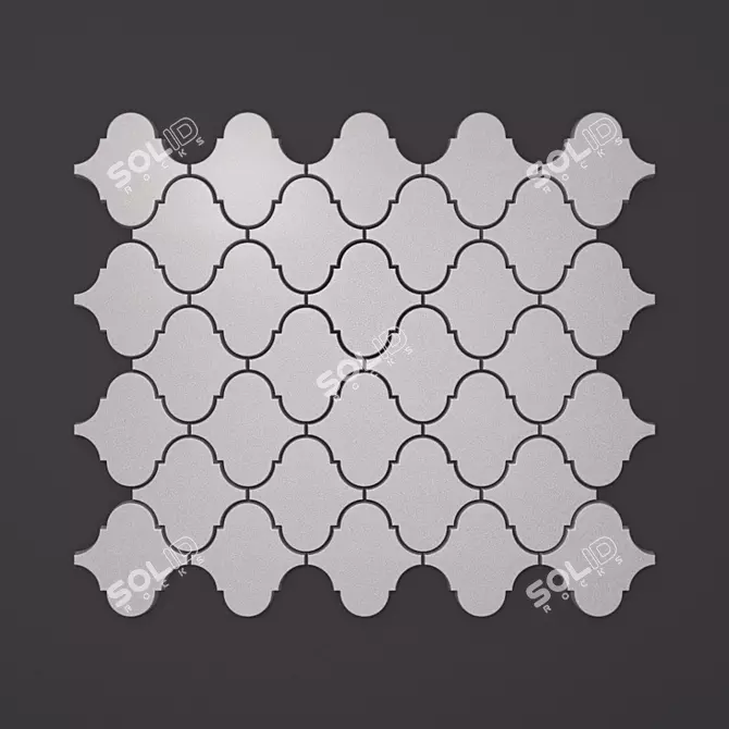 Vintage Gypsum Tile: MAVR-B 3D model image 1