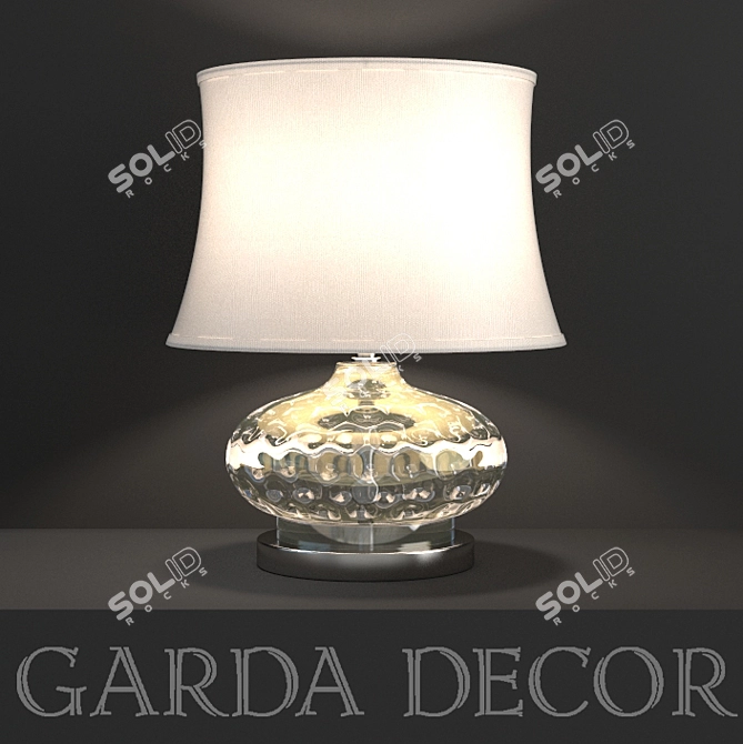 Garda Decor Glass Table Lamp 3D model image 1