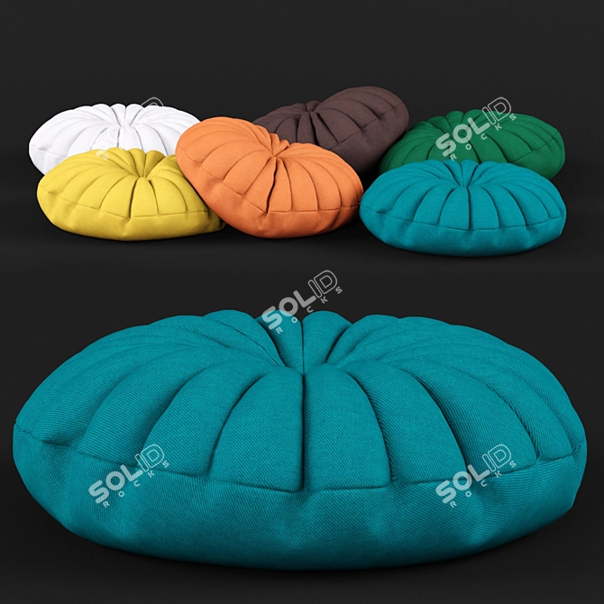 Urban Round Pillow Set | 28-Piece Collection 3D model image 1