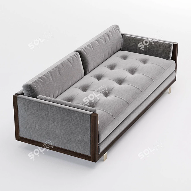 Elegant Framework Sofa by Baker Furniture 3D model image 2