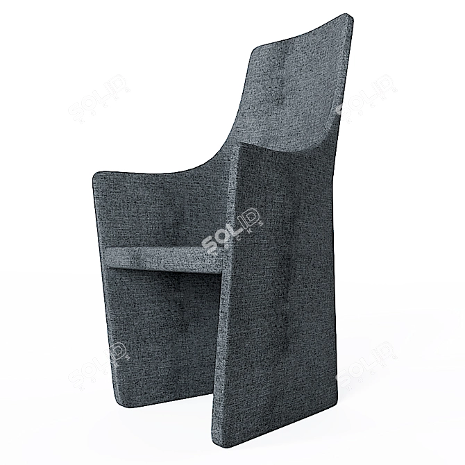 Modern Style Armchair - Textured & 3D 3D model image 1