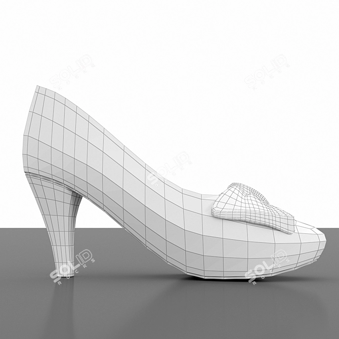 Enchanted Glass Slipper 3D model image 2