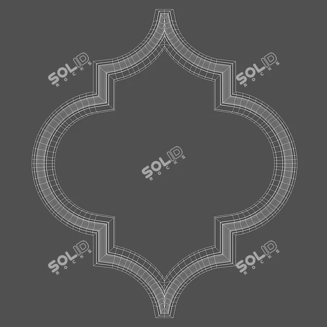 Title: RODECOR Art Deco Wall Applique 3D model image 3