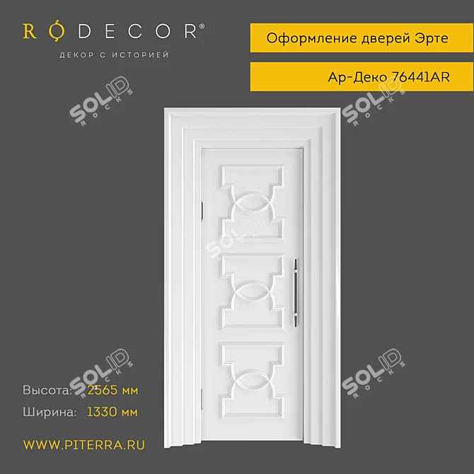 Elegant Door Decor: RODECOR Erte 3D model image 1