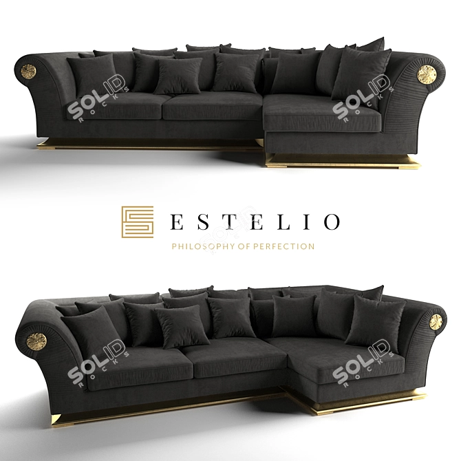 Estelio Phantom Modular Sofa 3D model image 1