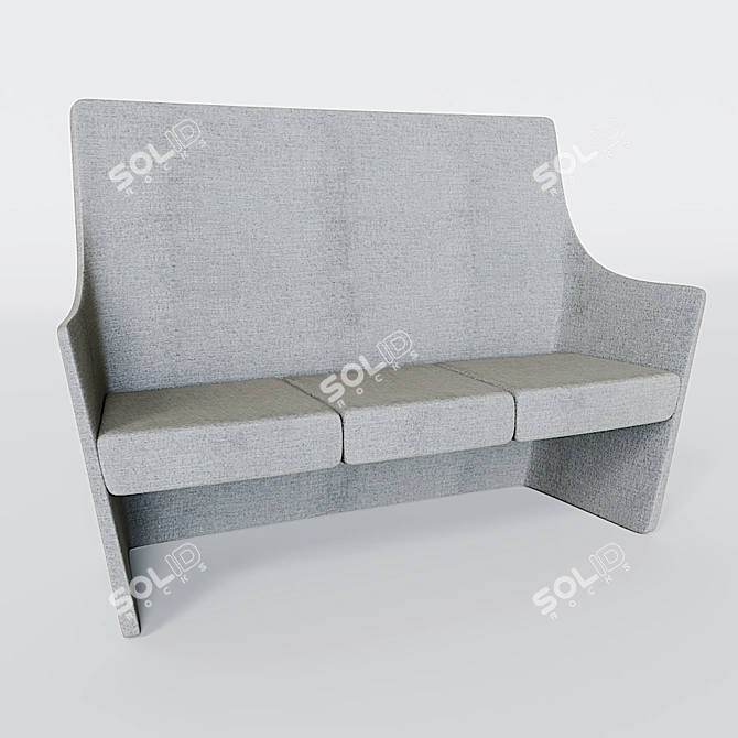 Modern Style Sofa with Textures 3D model image 1