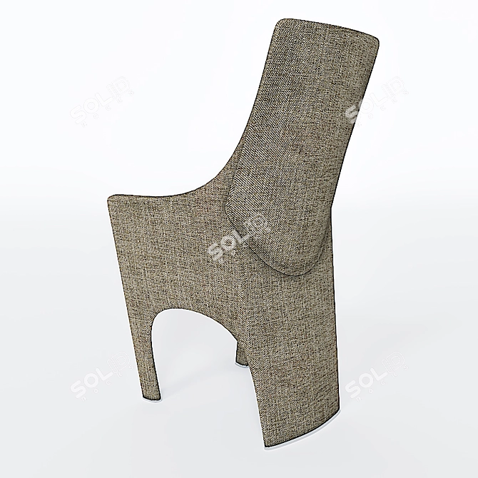 Contemporary Accent Chair 3D model image 2