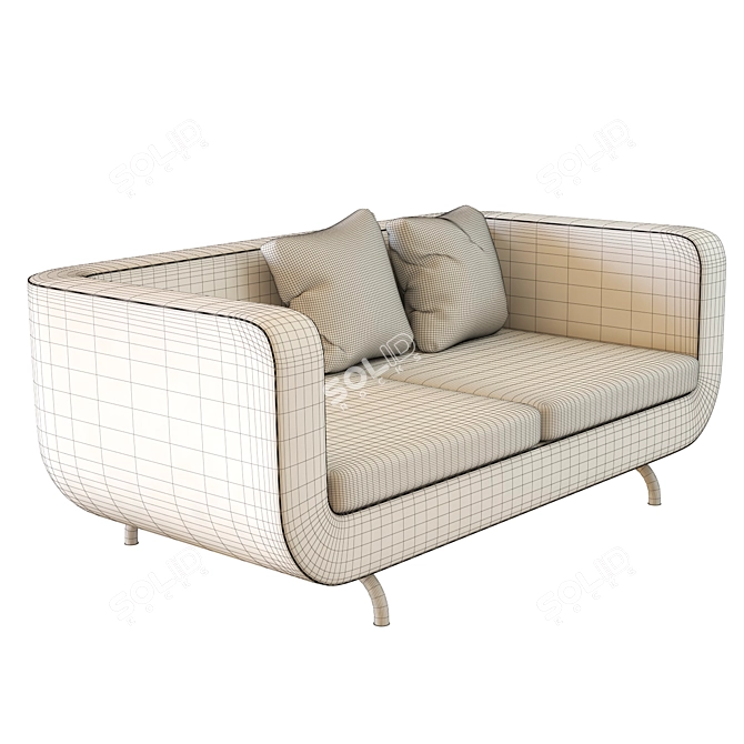 Dubuffet Sofa by Minotti: Modern 3D Model 3D model image 3