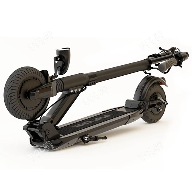 Portable Electric Scooter: Foldable Design 3D model image 2