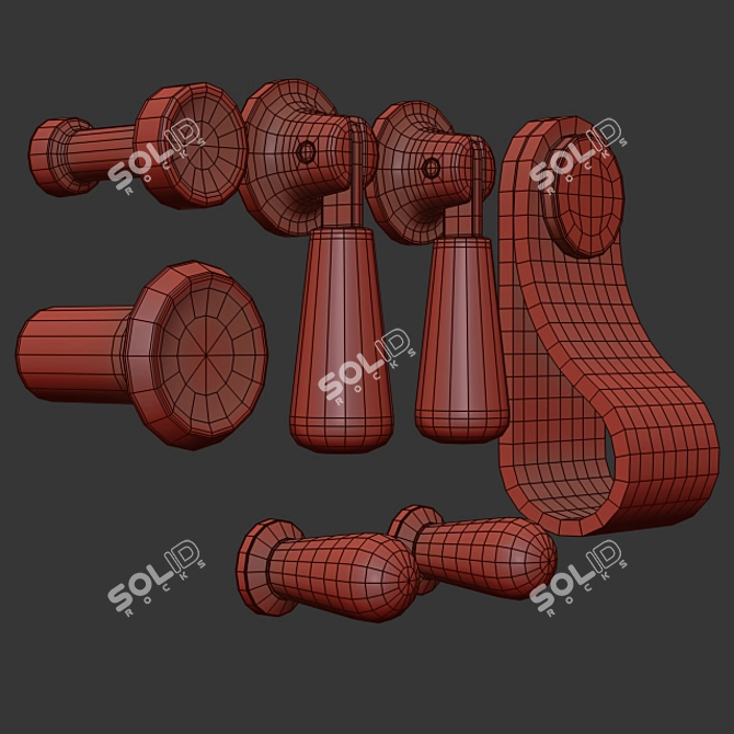 IKEA KnobSet: Stylish and Functional 3D model image 2