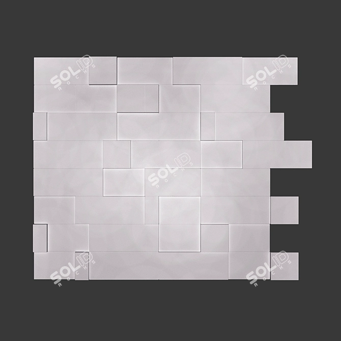 Dynamic RADO Tiles: Versatile Mosaic Collection 3D model image 1