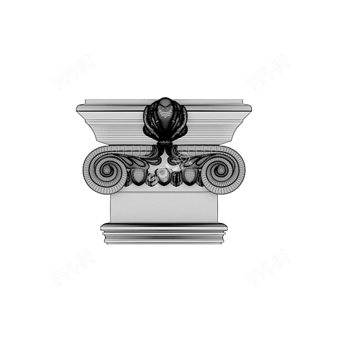 Carved CNC Capital 3D model image 2