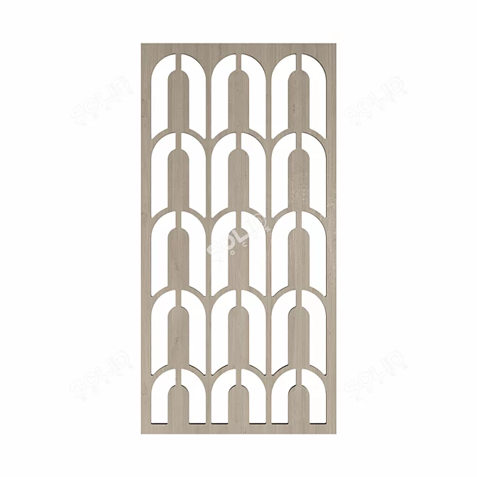 RODECOR Art Deco Grille: Exquisite Decor for Interiors 3D model image 2