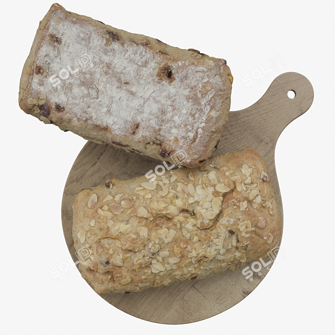 Bread 002 Scan: Accurate Baking Assistant 3D model image 2