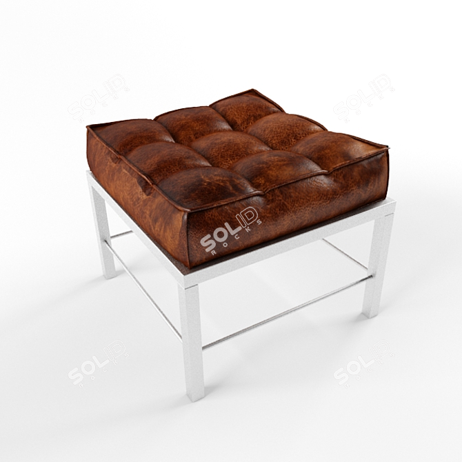 Elegant Leather Chair 3D model image 1