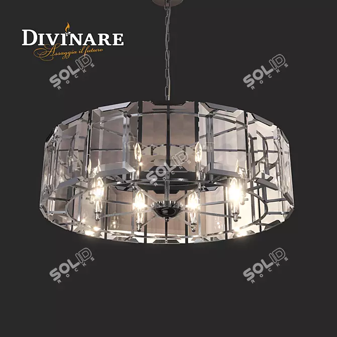 Divinare Ostin Crystal Chandelier 3D model image 1