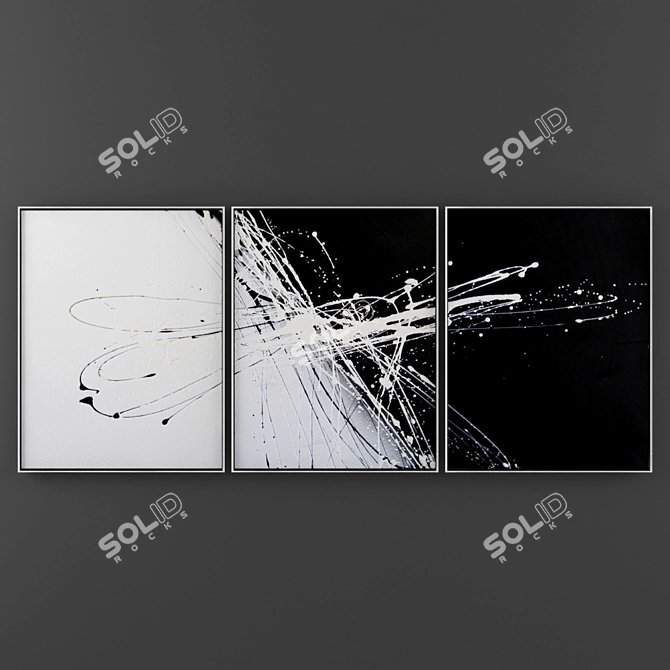 Title: Modern Art Prints Collection 3D model image 1