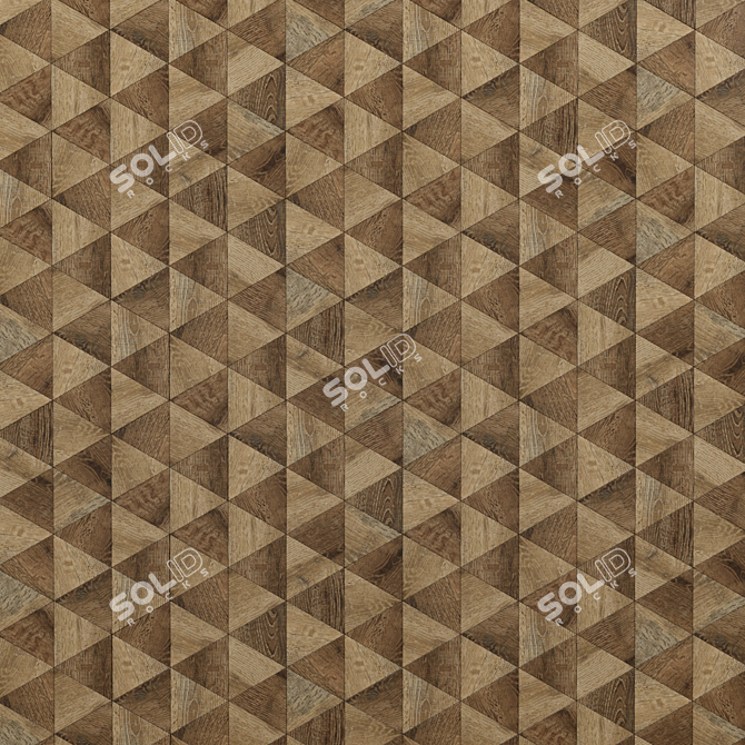 Eco Chic: Karragach Wood Tiles 3D model image 2