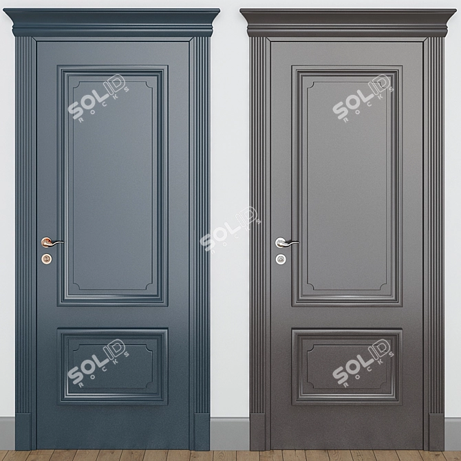 Elegant Doors for Beautiful Interiors 3D model image 1