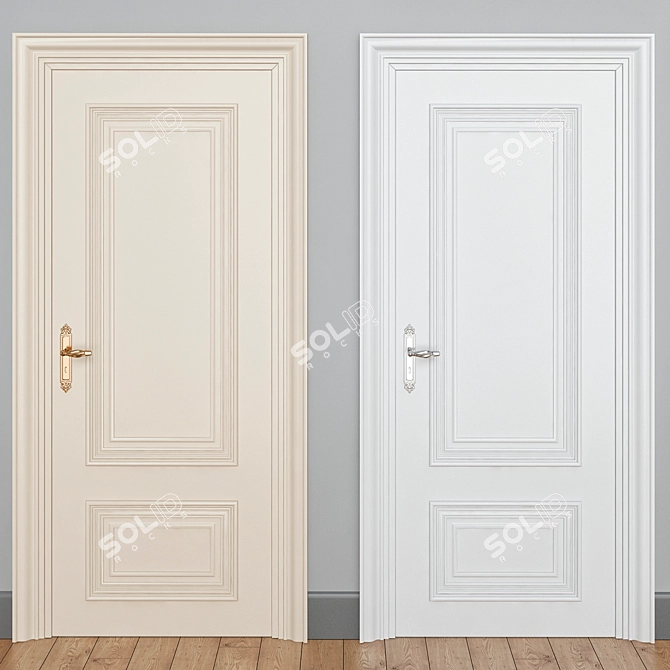  Beautiful and Sturdy Interior Doors 3D model image 1