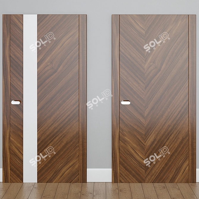 Modern Style Interior Doors 3D model image 1