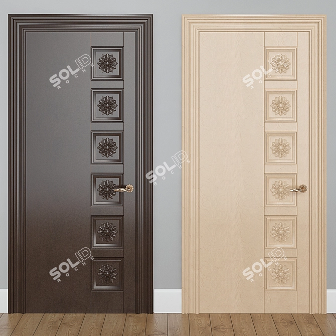 Modern Style Interior Doors 3D model image 1