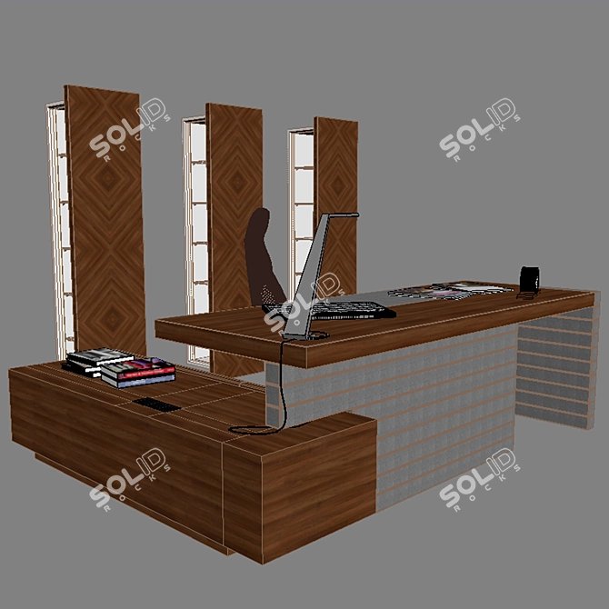 LAS Office Furniture Set 3D model image 3