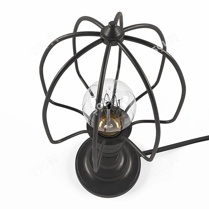 Sleek Deidalos Table Lamp 3D model image 2