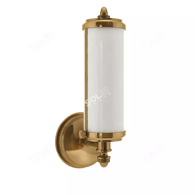 Thomas OBrien Merchant Brass Bath Wall Light 3D model image 1