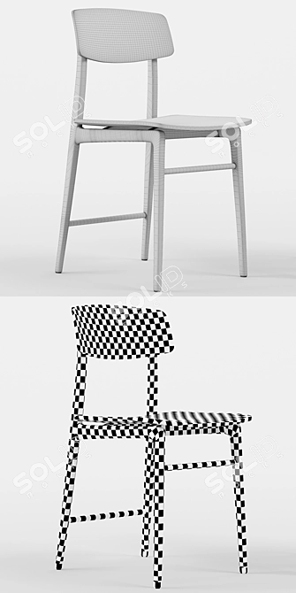 Elegant Woody Dining Table 3D model image 3