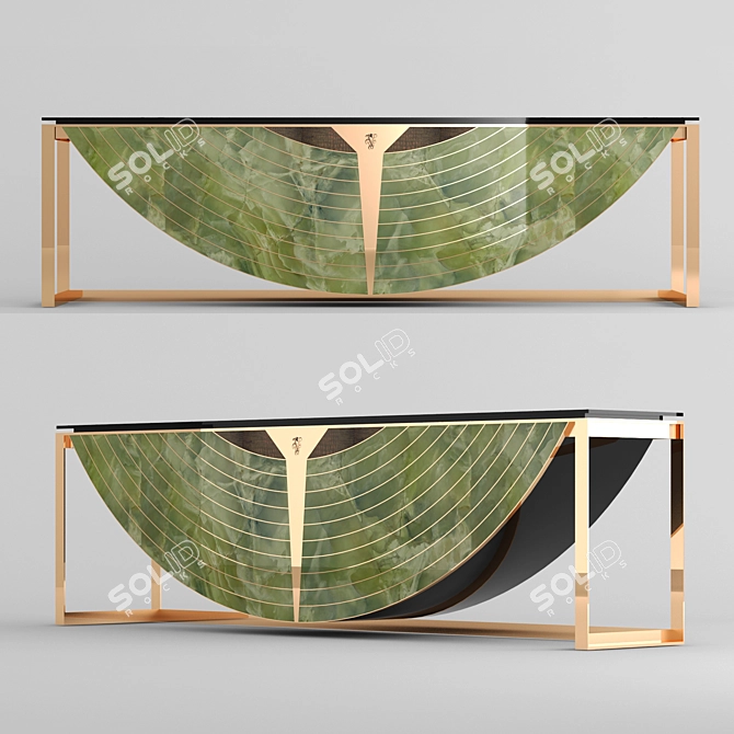 Elegant Equinox Bar Console 3D model image 1