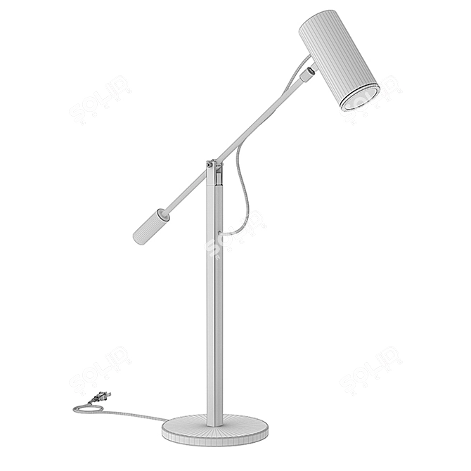 Title: Elegant RH Champeaux Cantilever Lamp 3D model image 3