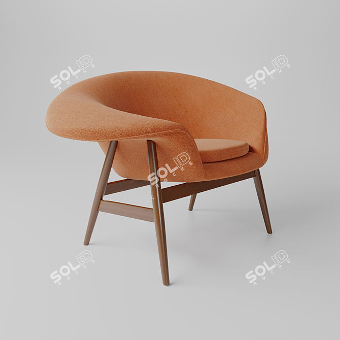 Eggcellent Lounge Chair: Hans Olsen 3D model image 1