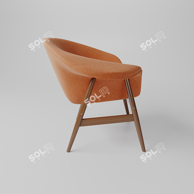 Eggcellent Lounge Chair: Hans Olsen 3D model image 3